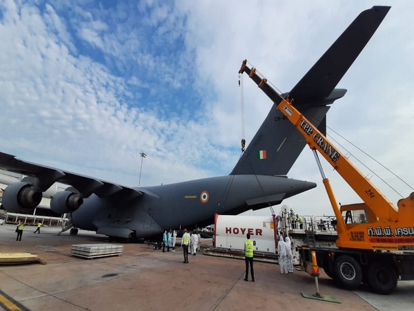 IAF aircraft airlifting medical supplies (ANI).