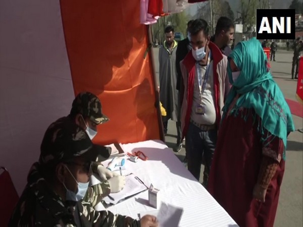 People at CRPF's medical camp in Srinagar's Nishat on Thursday.