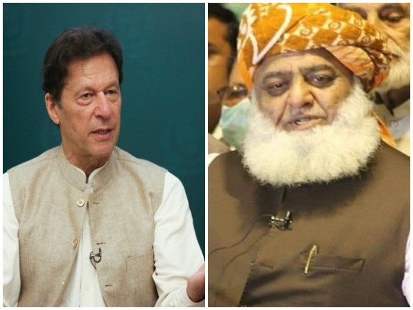 Pakistan Prime Minister Imran Khan (Left) and Pakistan Democratic Movement (PDM) chief Fazlur Rehman (Right). 