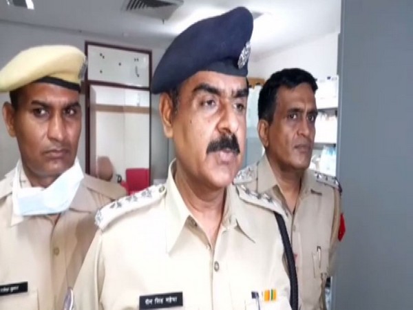 ADC Chain Singh Mahecha speaking to reporters at AIIMS, Jodhpur on Saturday. Photo/ANI