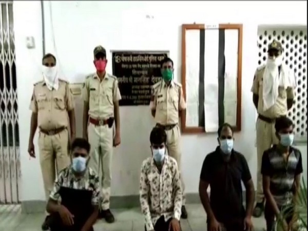 Four arrested in Jodhpur for allegedly making objectionable video of a man with a woman and extorting money. (Photo/ANI)