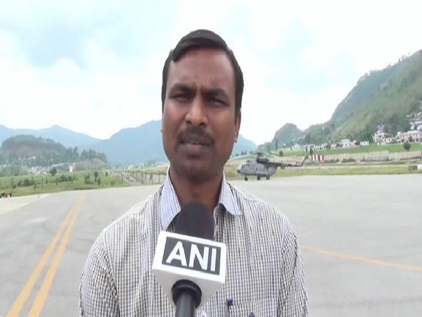 Pithoragarh DM VK Jogdande speaking to ANI on Wednesday. Photo/ANI