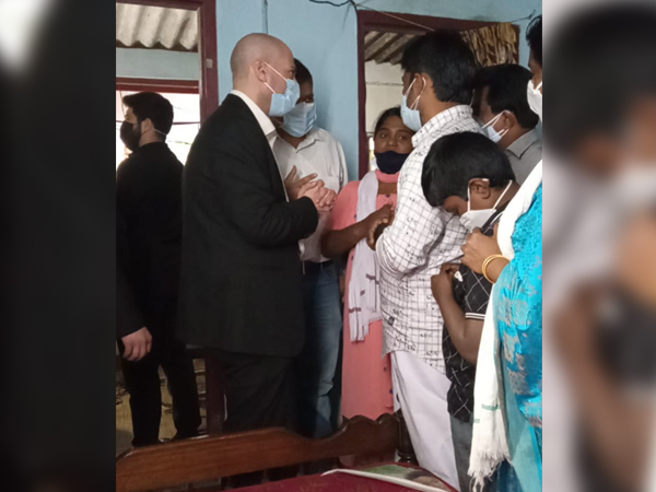 Jonathan Zadka, Israeli Consul General to South India on Sunday paid a visit to visit to the family of Kerala woman Soumya Santhosh.