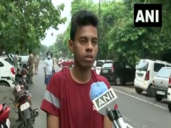 Journalist Vikram Joshi's nephew, Ashish, speaking to ANI on Wednesday. [Photo/ANI]