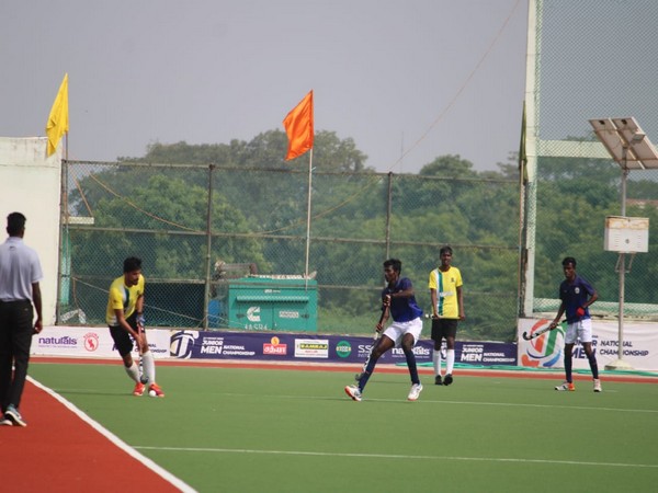 Players in action during quarter-final match of Hockey National Junior C'ship (Image: Hockey India)