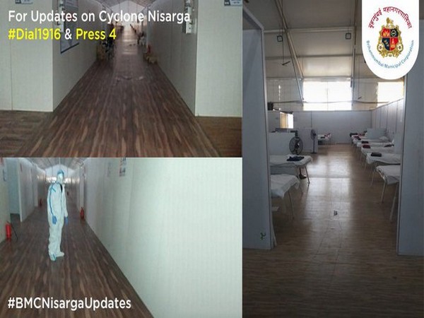 Pictures of Jumbo facility for COVID-19 patients shared by BMC. [Photo/BMC twitter]