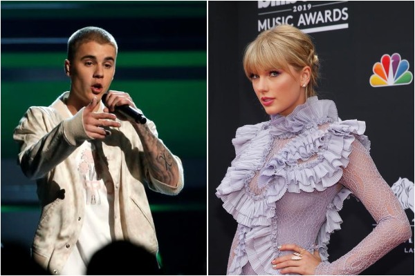 Justin Bieber and Taylor Swift