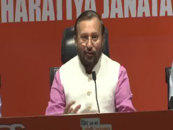 Prakash Javadekar at a press conference in New Delhi on Sunday. Photo/ANI