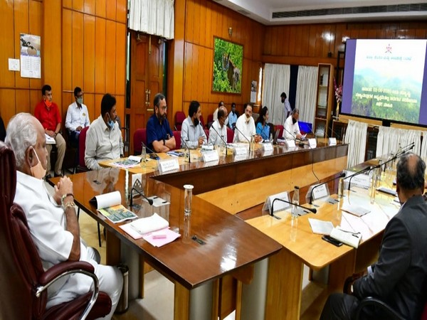 Karnataka Chief Minister BS Yediyurappa during a review meeting