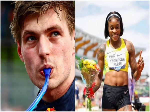 Max Verstappen and Elaine Thompson-Herah (Photo: Twitter, Instagram)