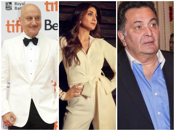 Anupam Kher, Shilpa Shetty and Rishi Kapoor