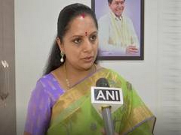 TRS Member of Legislative Council (MLC) K Kavitha speaking to ANI. (File pic)