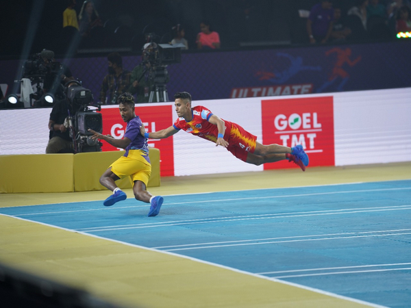 Telugu Yoddhas in action against Chennai Quick Guns in UKK (Image: UKK)