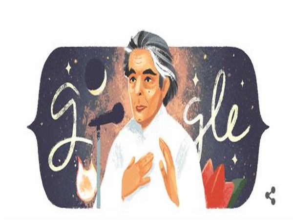 Google doodle tribute to poet Kaifi Azmi