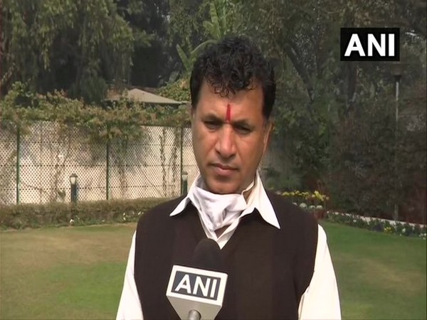MoS Agriculture Kailash Choudhary speaking to ANI on Sunday. 