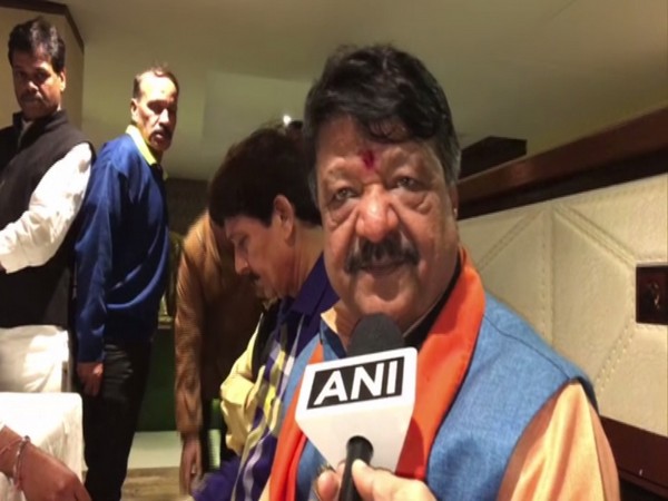 BJP national general secretary Kailash Vijayvargiya speaking to ANI in Indore in Madhya Pradesh on Wednesday. Photo/ANI