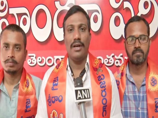 Bajrang Dal media convener S Kailash speaking to ANI in Hyderabad on Friday. Photo/ANI
