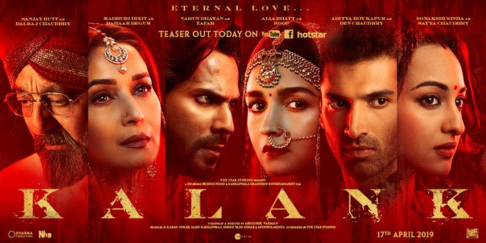 'Kalank' poster, Image courtesy: Twitter