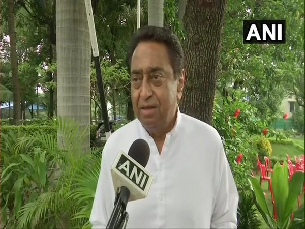 Congress leader Kamal Nath speaking to ANI. 