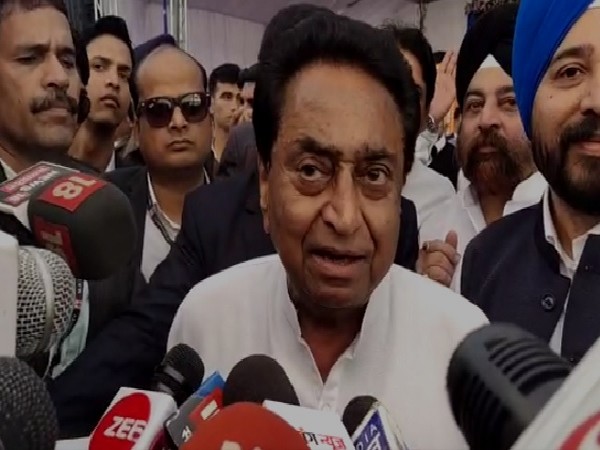 Madhya Pradesh Chief Minister Kamal Nath speaking to media in Indore on Saturday. Photo/ANI