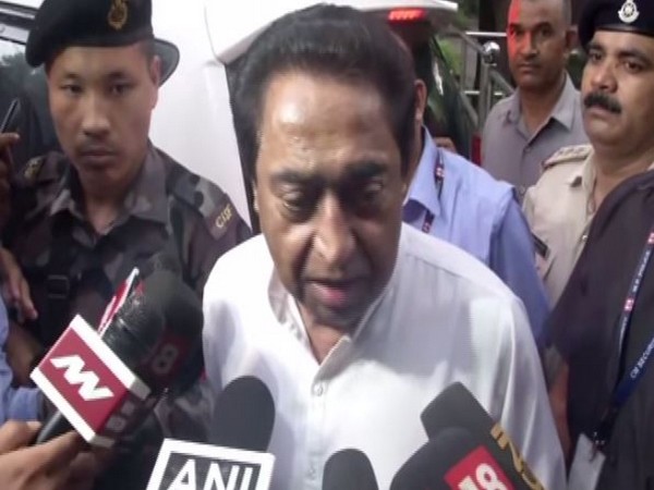 Chief Minister Kamal Nath speaking to reporters in New Delhi on Saturday. Photo/ANI