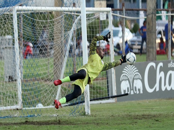 Goalkeeper Kamaljit Singh in action during a match