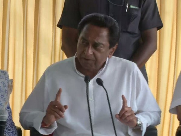 Madhya Pradesh Chief Minister Kamal Nath at a press conference in Bhopal on Tuesday. Photo/ANI