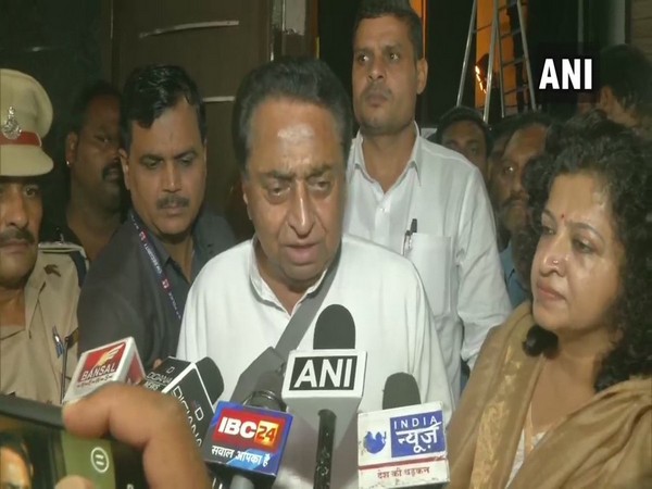 Madhya Pradesh Chief Minister Kamal Nath speaking to media. 