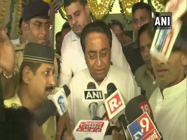 Chief Minister Kamal Nath speaking to reporters in Bhopal, Madhya Pradesh on Tuesday. 