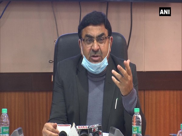 Vallabhbhai Kathiria, Chairman, Rashtriya Kamdhenu Aayog during a press conference on Tuesday. (Photo/ANI)