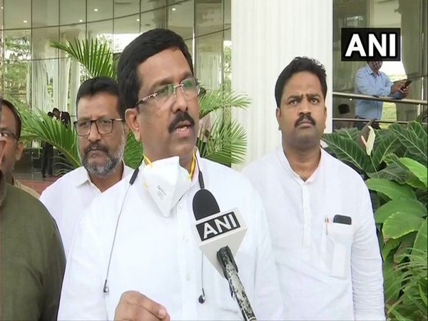 Congress MP Syed Naseer Hussain speaking to ANI on Wednesday. (Photo/ANI)