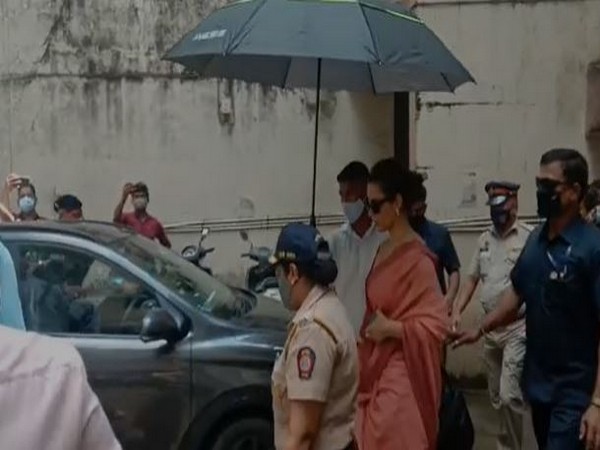 Actor Kangana Ranaut leaving Andheri Court on Monday (Photo/ANI)