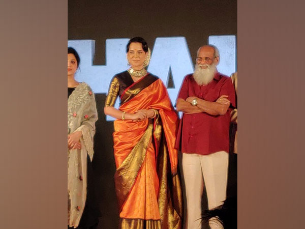Kangana Ranaut at the Mumbai trailer launch event of 'Thalaivi'