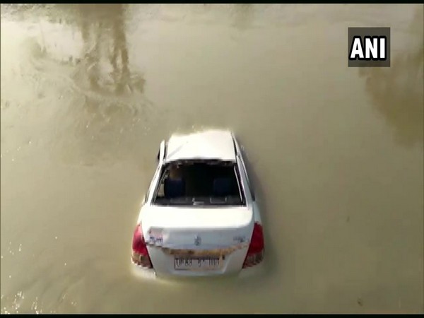 Car fallen into Canal