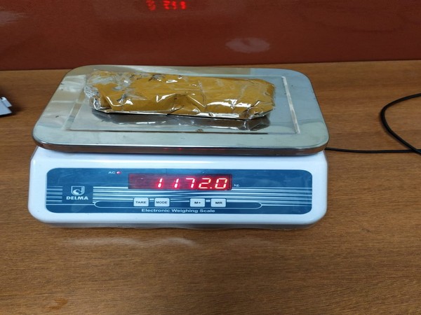 The gold seized from a passenger at Kannur airport on Monday. (Photo/ANI)