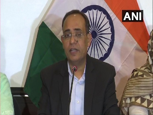 Principal Secretary, Planning Commission (Jammu and Kashmir), Rohit Kansal speaking at a press conference in Srinagar in Jammu and Kashmir on Saturday. 