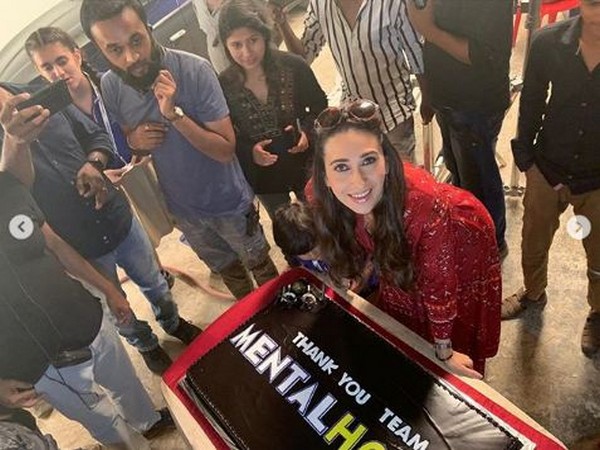 Karisma Kapoor at the set of 'Mentalhood', Image Courtesy: Instagram