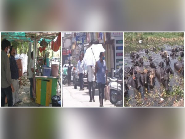 Kalaburgi district records maximum temperature of 44 degrees Celsius yesterday. Photo/ANI