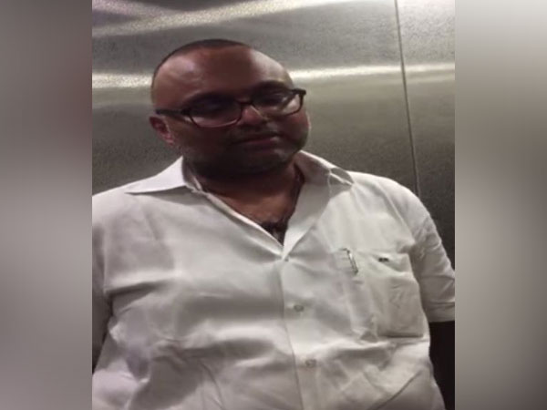 Karti Chidambaram talking to media persons in Delhi on Thursday 