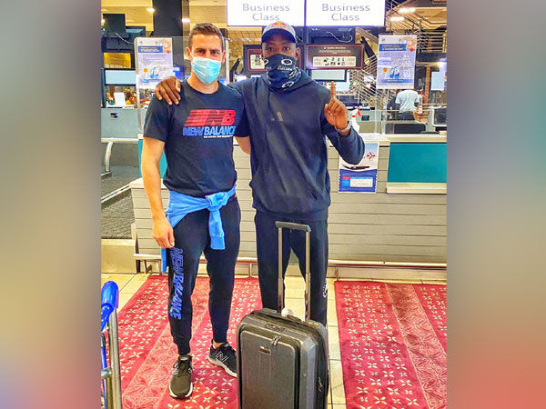 South Africa pacers Anrich Nortje and Kagiso Rabada (Photo/ Delhi Capitals Twitter)