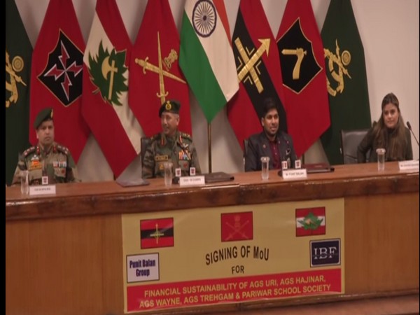 Indian Army's Chinar Corps signs MoU with Indrani Balan Foundation to provide better education facilities to the youths of Kashmir valley