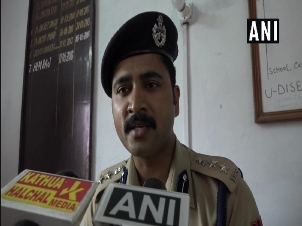 Senior Superintendent of Police (SSP) Kathua, Shridhar Patil speaking to media in Kathua, Jammu and Kashmir on July 13. Photo/ANI