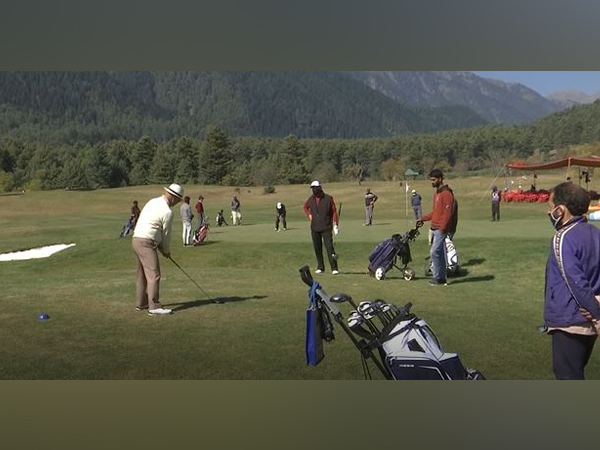 Visual from the tournament organised at Pahalgam Golf Course. (Photo/ANI)