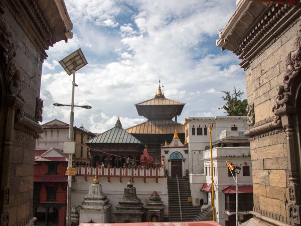 A view of the Pashupatinath Temple near Kathmandu 