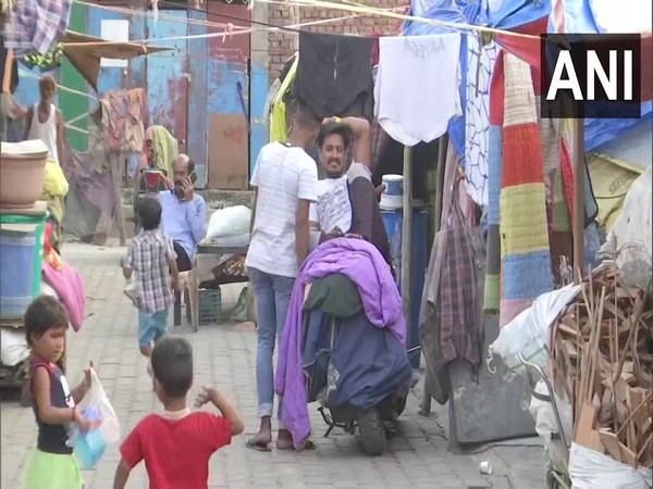 Visuals from Delhi's Kathputli Colony (Photo/ANI)