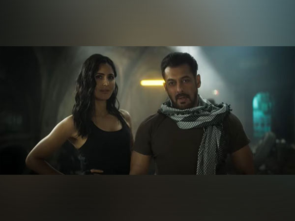 A still from 'Tiger 3' teaser featuring Salman Khan and Katrina Kaif (Image source: YouTube)