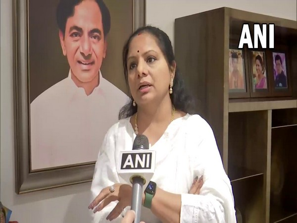 Telangana Rashtra Samithi (TRS) MLC and Chief Minister K Chandrashekar Rao's daughter K Kavitha. (ANI/photo)