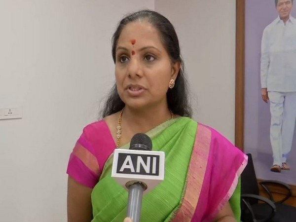 Telangana Rashtra Samithi (TRS) leader and MP K Kavitha speaking to ANI on Friday