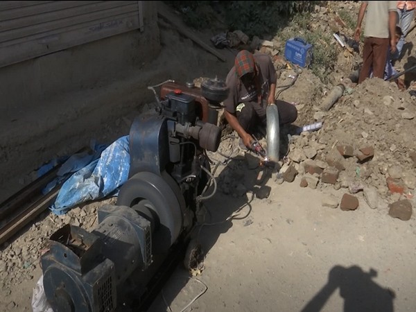 Implementation of the Jal Jeevan Mission is underway in Jammu and Kashmir. (Photo/ANI)