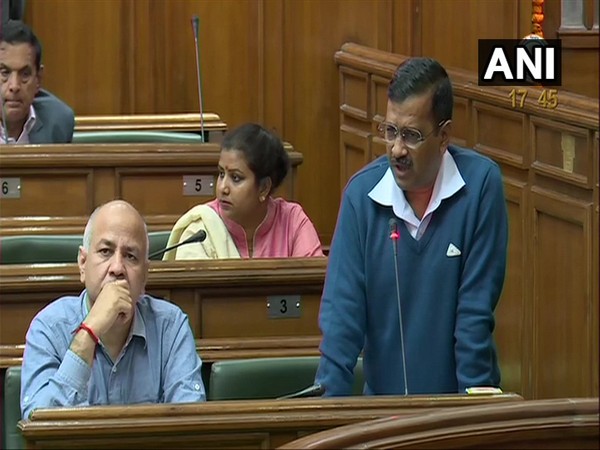 Chief Minister Arvind Kejriwal speaking in Delhi Assembly on Wednesday.